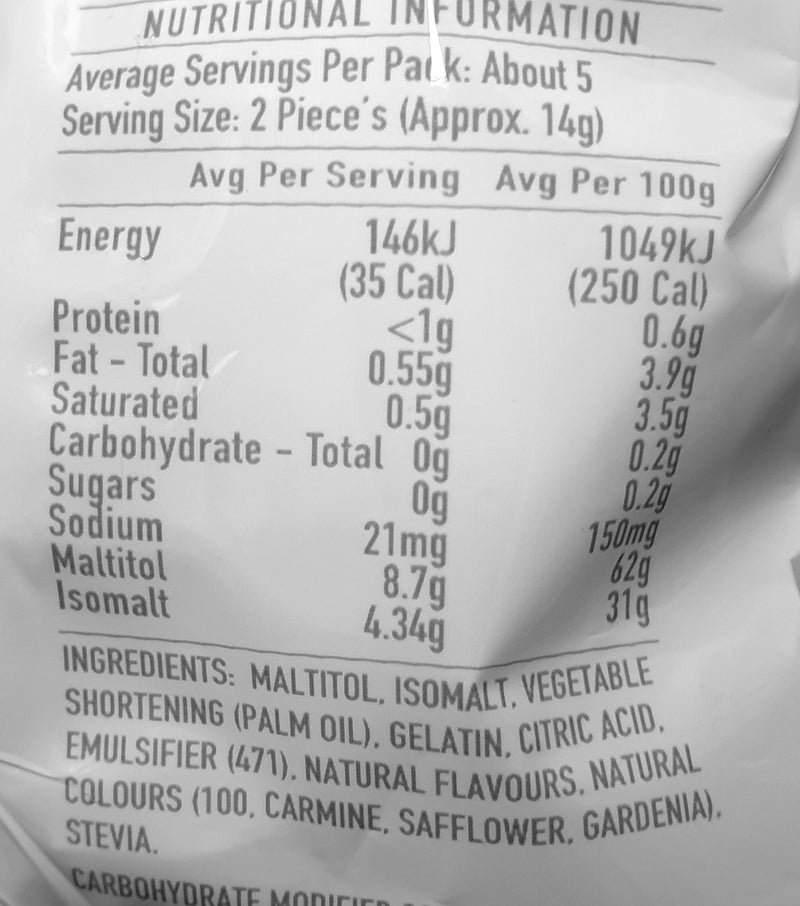 Double D Sugar Free Fruit Chews 72g - $3.00 – Natural Health Organics