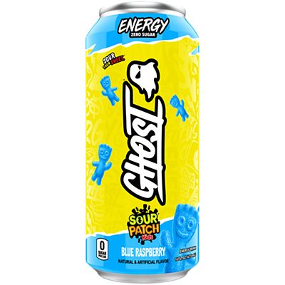 GHOST Energy Drink Sour Patch Kids Blue Raspberry 473ml