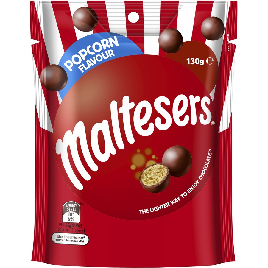 MALTESERS Milk Chocolate Popcorn Flavour 130g