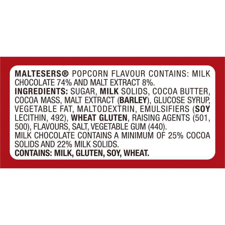 MALTESERS Milk Chocolate Popcorn Flavour 130g