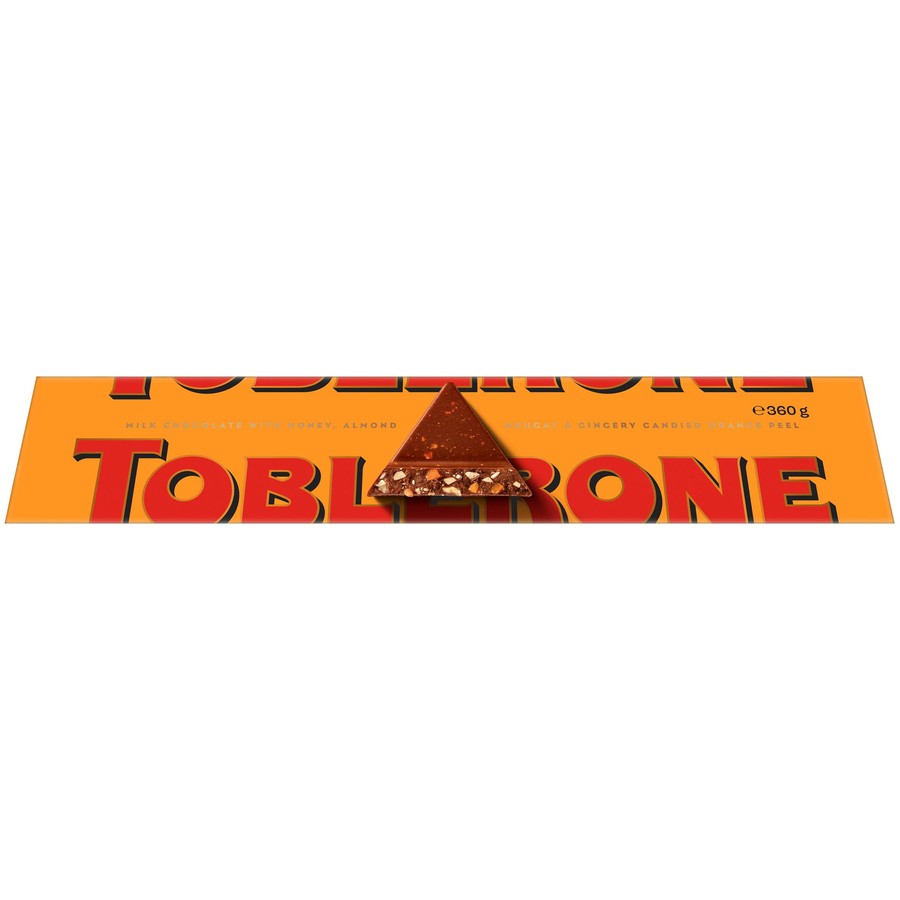 TOBLERONE Nougat & Gingery Orange Peel 360g