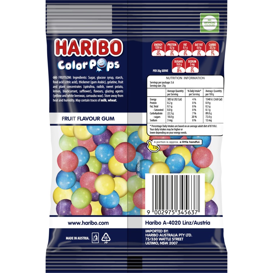 HARIBO Color Pops 140g