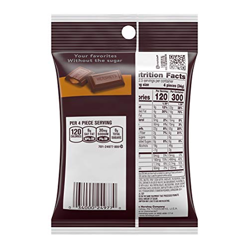 HERSHEY'S Zero Sugar Caramel Filled Milk Chocolate 85g