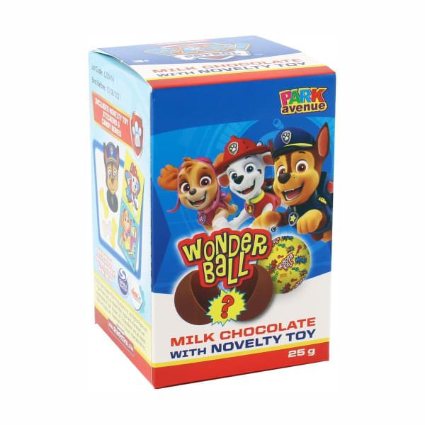 PAW PATROL Wonderball Chocolate Egg