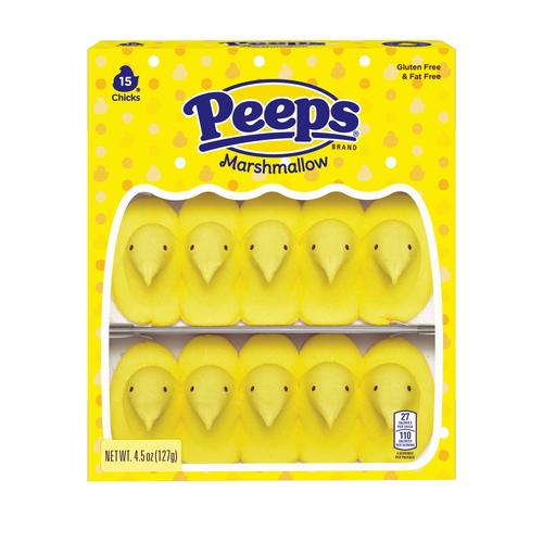 PEEPS Marshmallow Yellow 15pk 127g