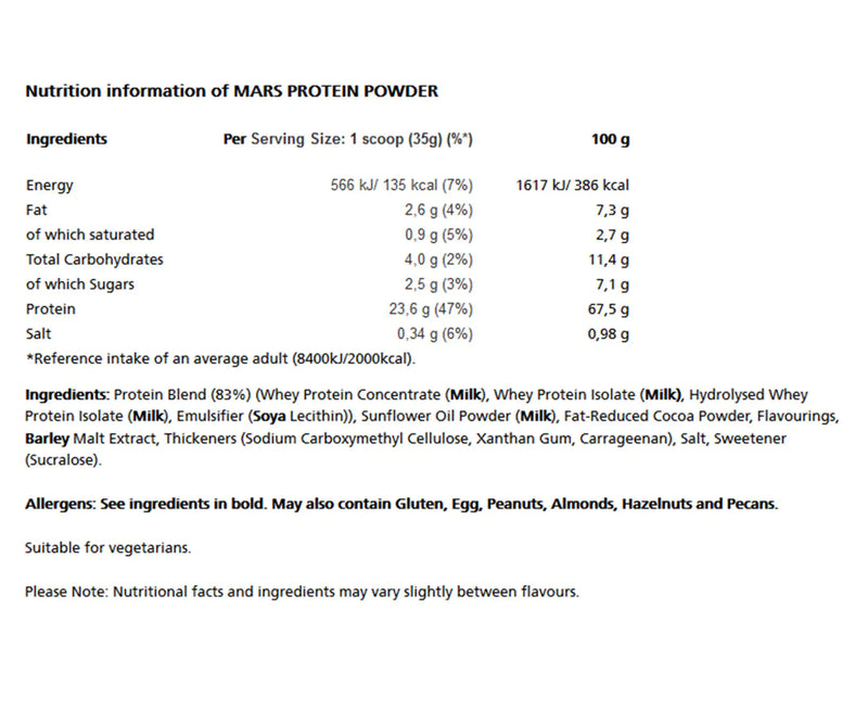 MARS Hi Protein 875g