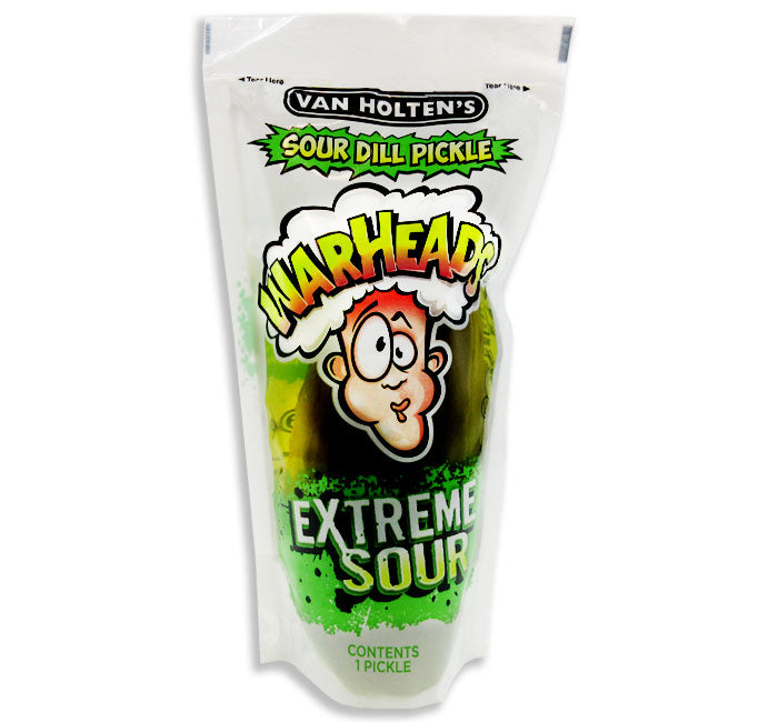 VAN HOLTEN'S Sour Dill Pickle Warheads Extreme Sour