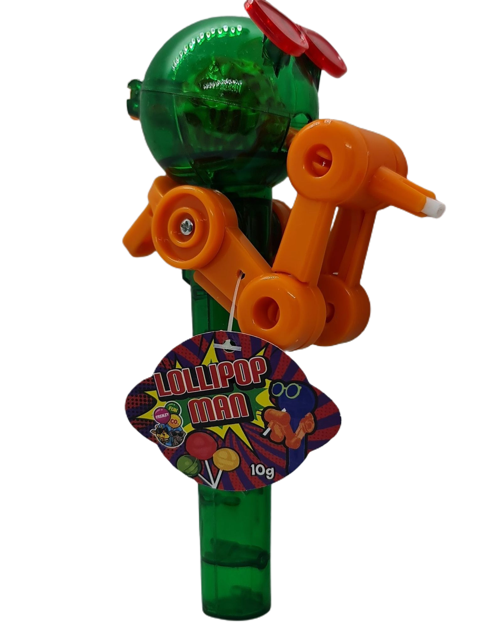 Green toy lollipop man 10g