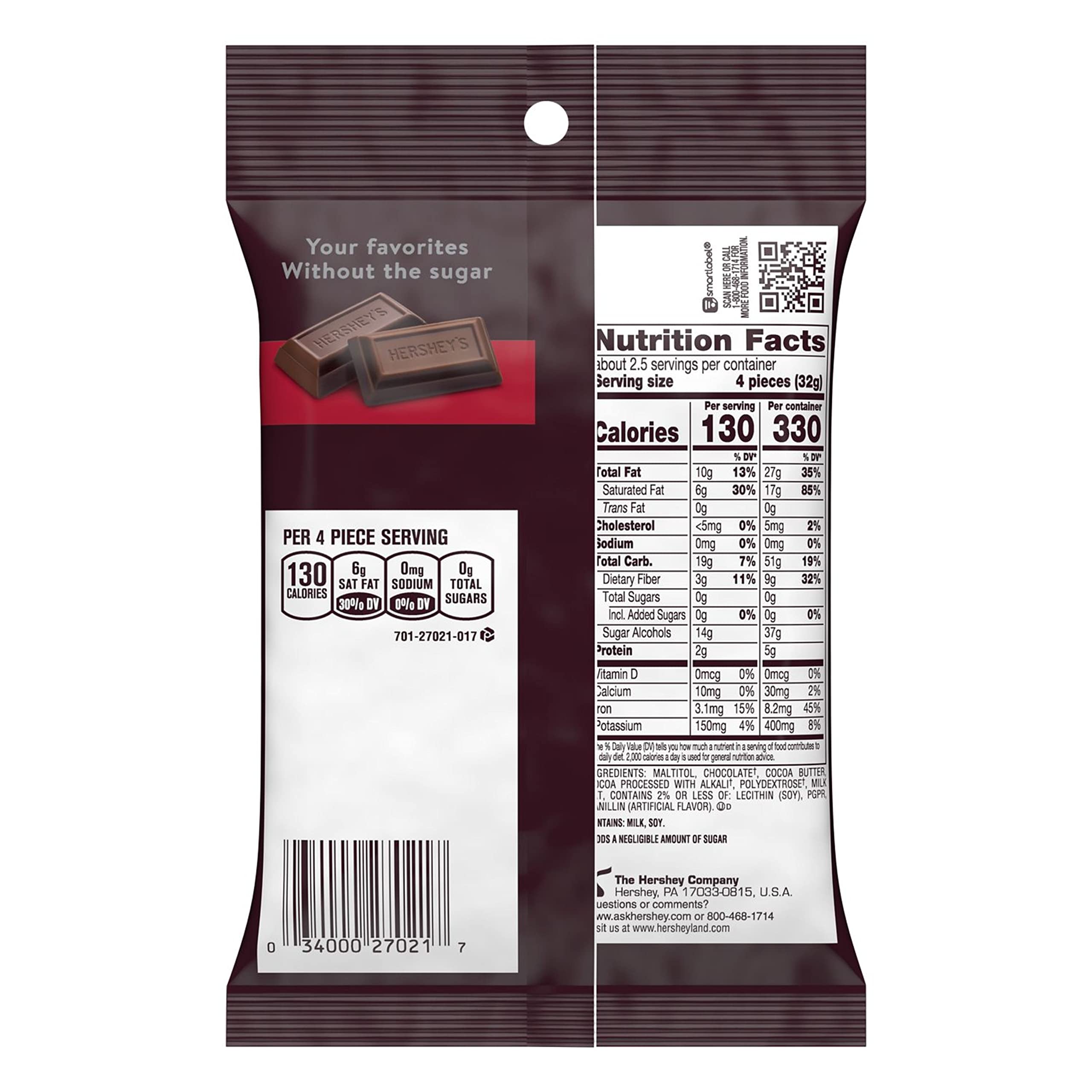 HERSHEY'S Special Dark Zero Sugar 85g