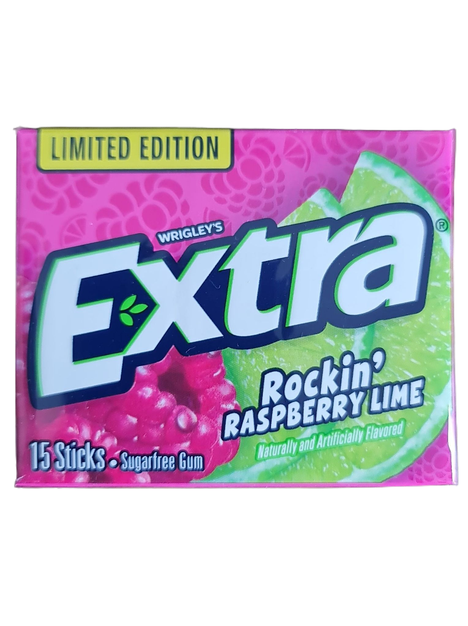 WRIGLEY'S Extra Rockin' Raspberry Lime 15 Sticks