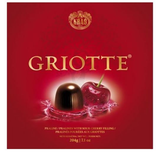 Griotte Pralines with Sour Cherry Filling 204g