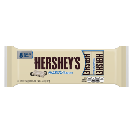 HERSHEY'S Cookie's N Creme 8 Pack 102g