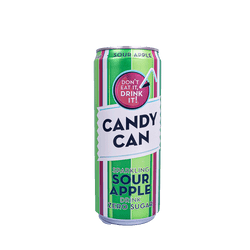 Candy Can Sparkling Sour Apple Zero Sugar 330ml