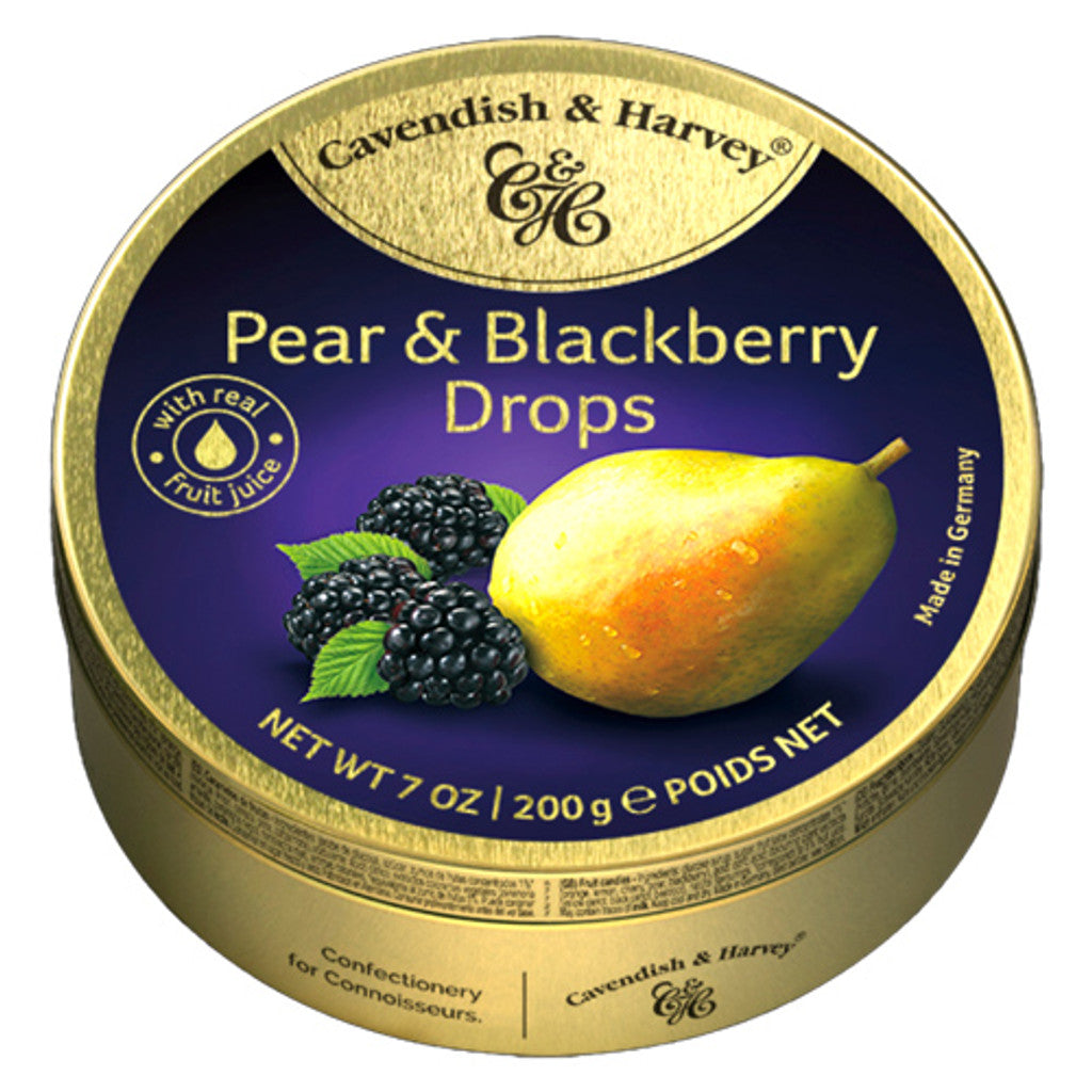 CAVENDISH & HARVEY Pear & Blackberry drops 200g