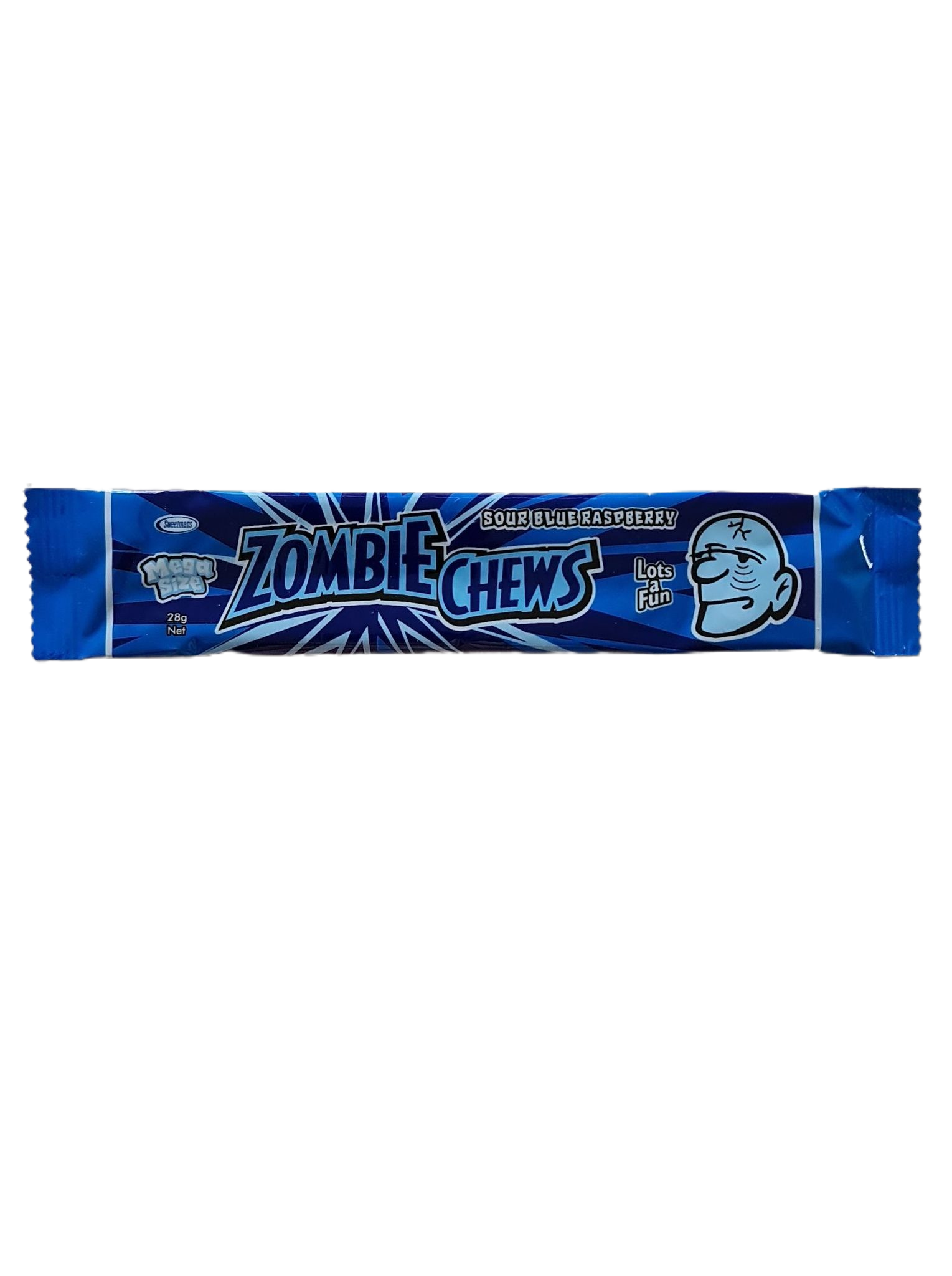 ZOMBIE CHEWS Sour Blue Raspberry 28g