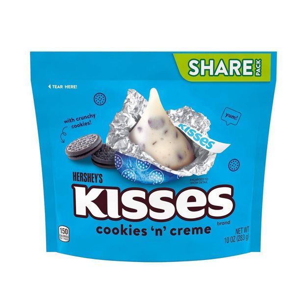 HERSHEYS Kisses Cookies N Creme Share Pack 283g