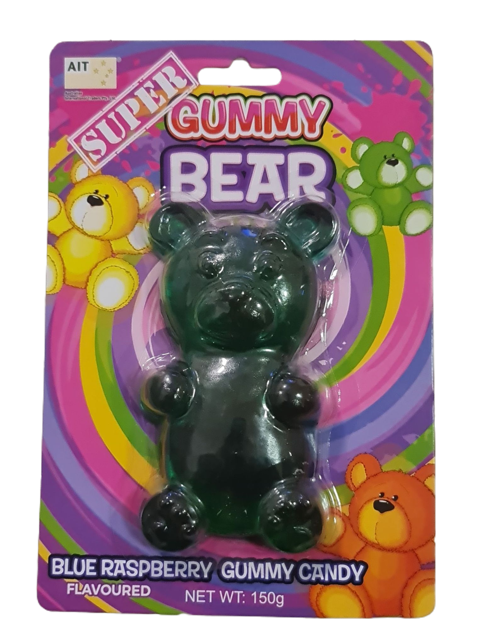 Super Gummy Bear Blue Raspberry 150g