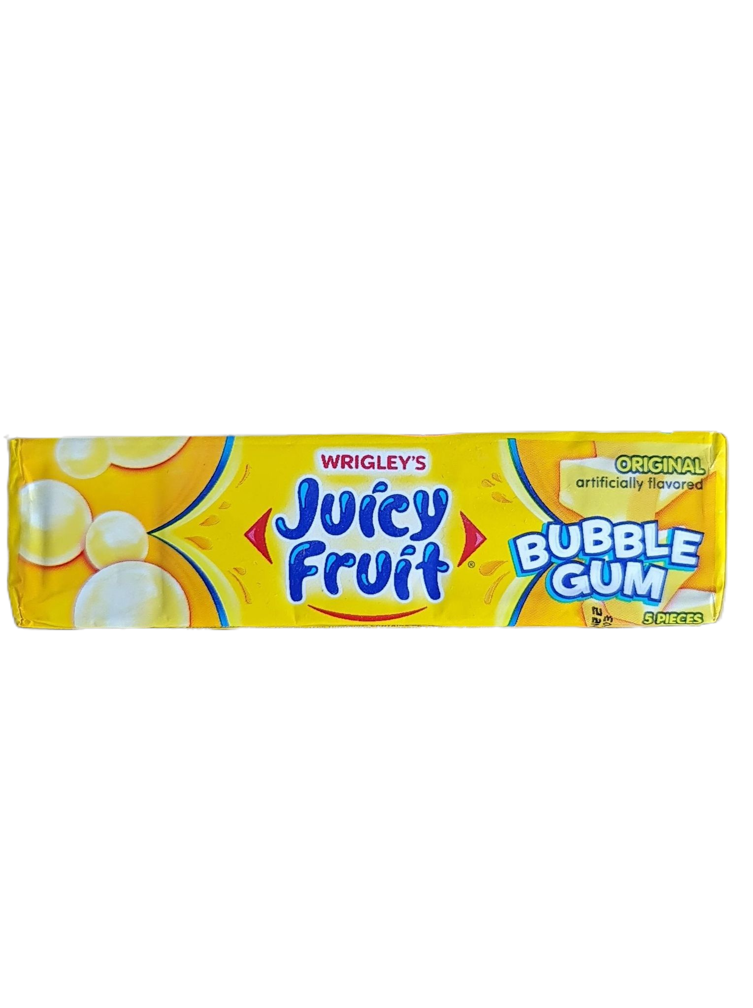 WRIGLEY'S Juicy Fruit Bubble Gum 5 pieces