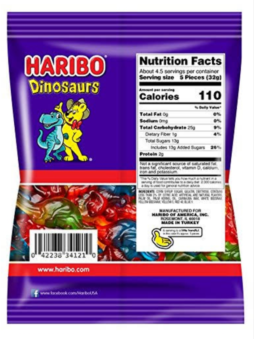 Haribo Dinosaurs 142g