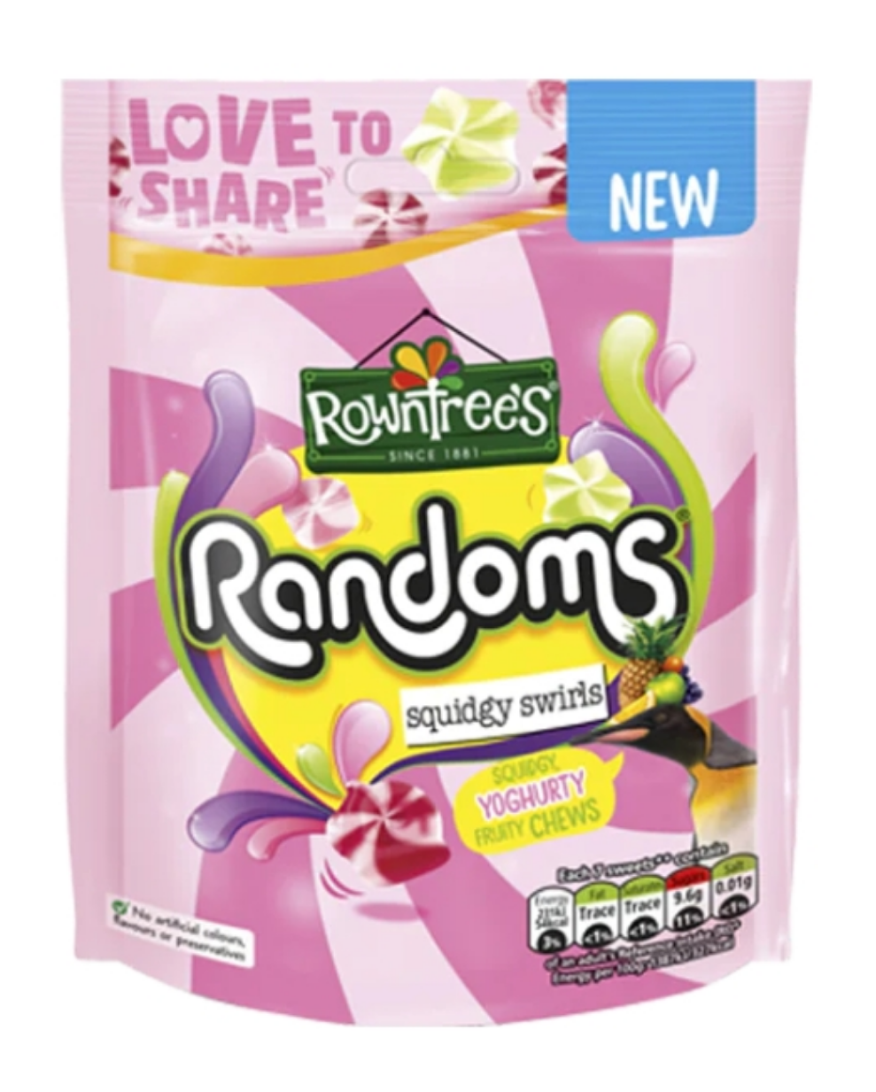 Rowntree's Randoms Squidgy Swirls 130g