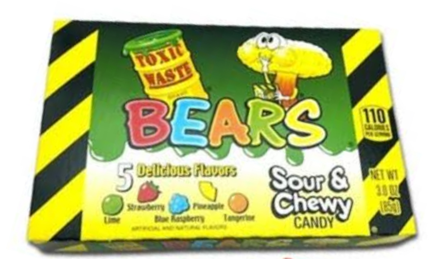 Toxic Waste Bears Sour & Chewy Candy 85g