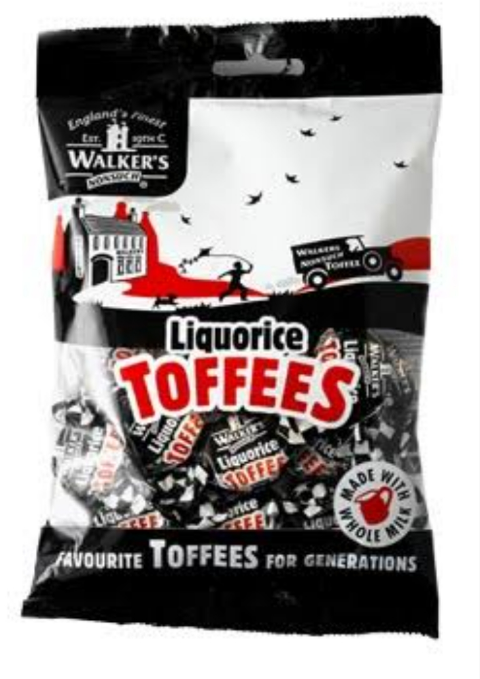 Walkers Liquorice Toffees 150g