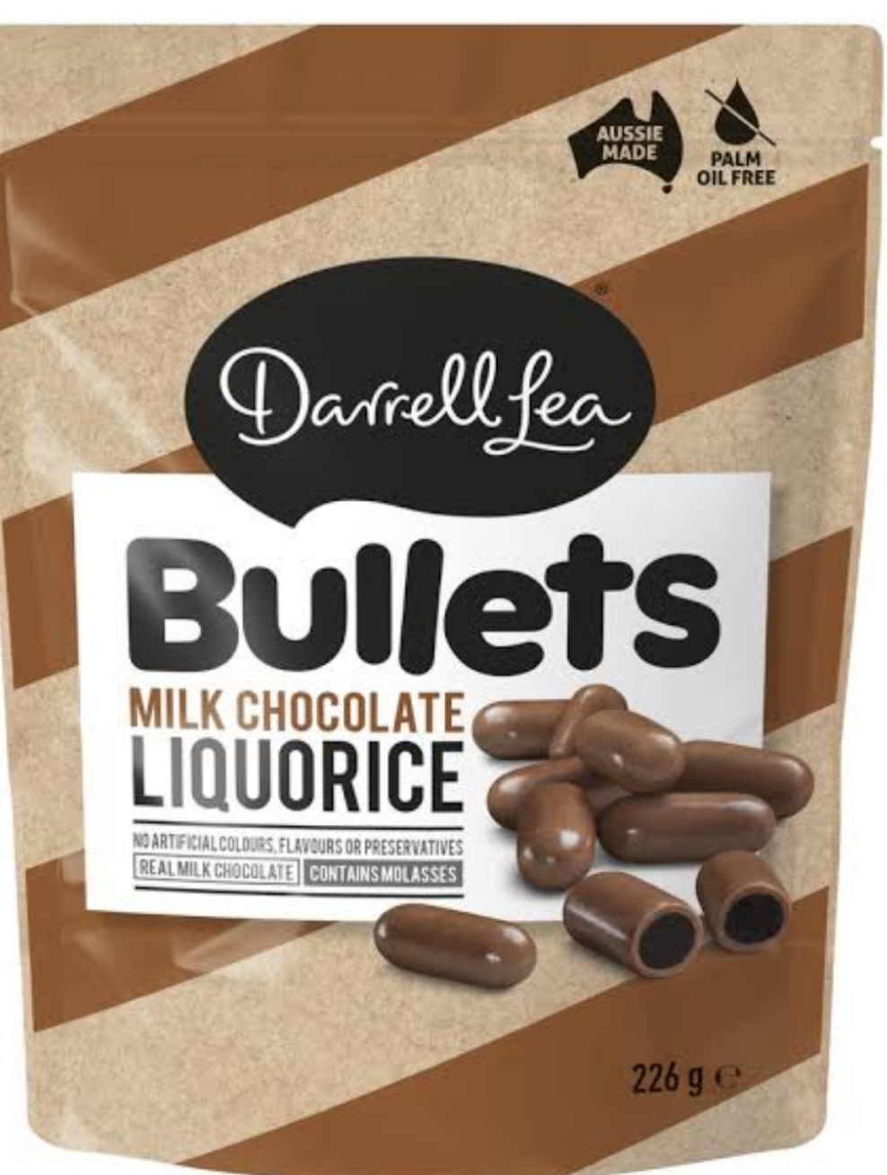 Darrell Lea Milk Chocolate Bullets 226g