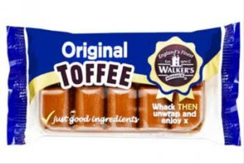 Walkers original toffee 100g