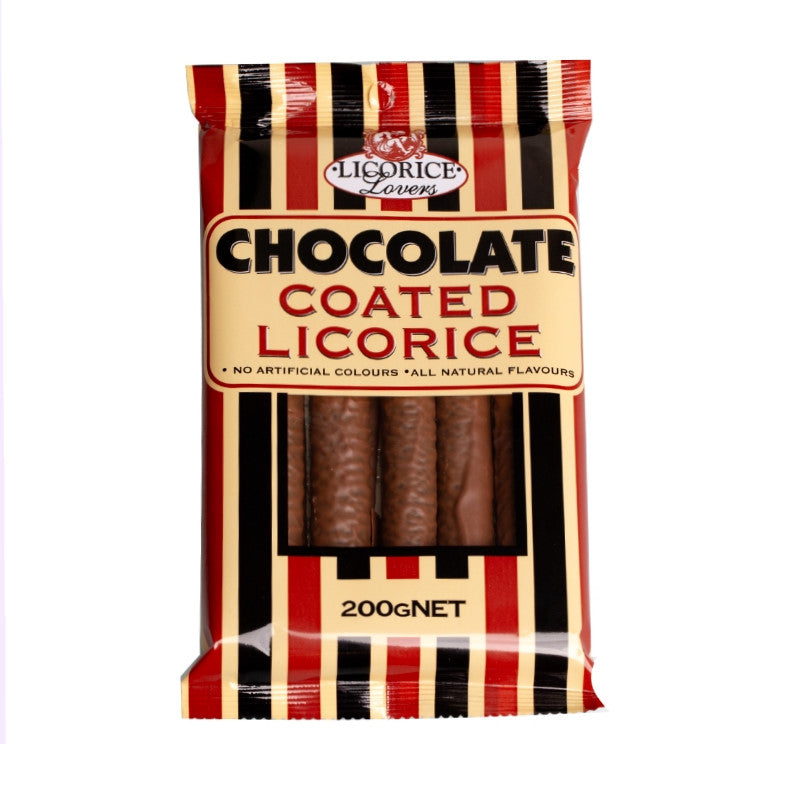 LICORICE LOVERS Chocolate Coated Licorice 200g