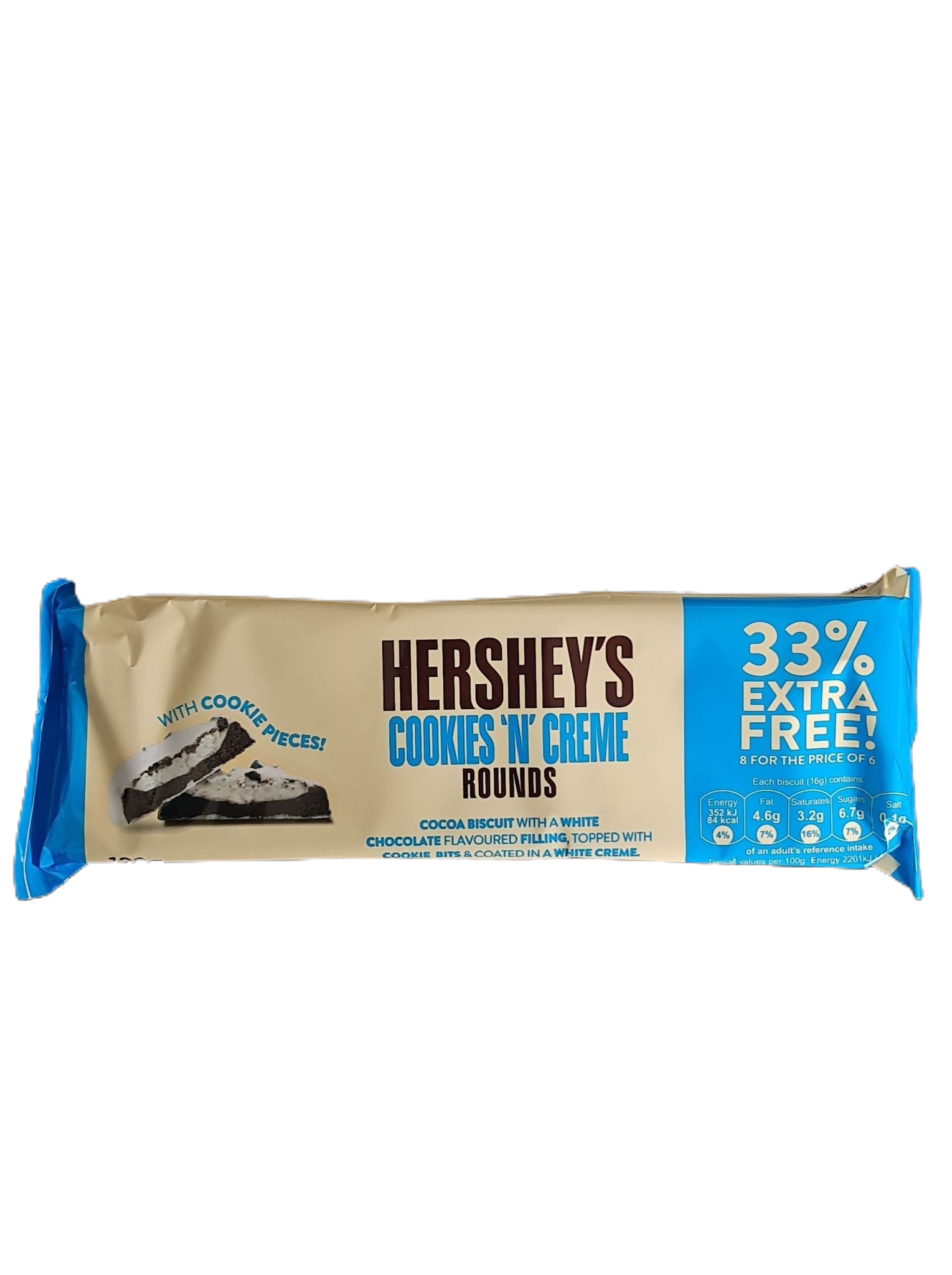 HERSHEY'S Cookies 'n' Cream RLounds Stuffed White Chocolate 128g