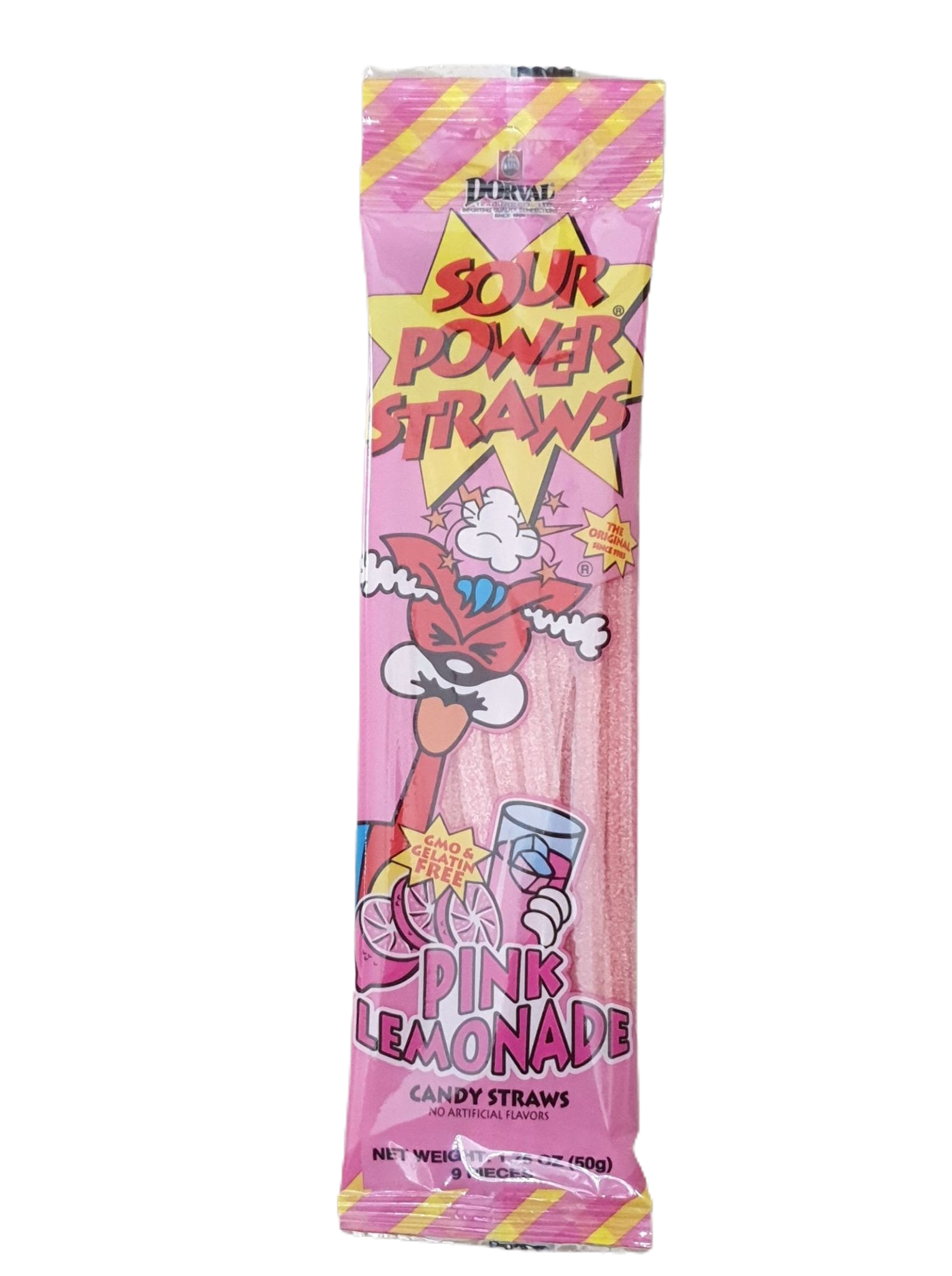 SOUR POWER STRAWS Pink Lemonade 50g