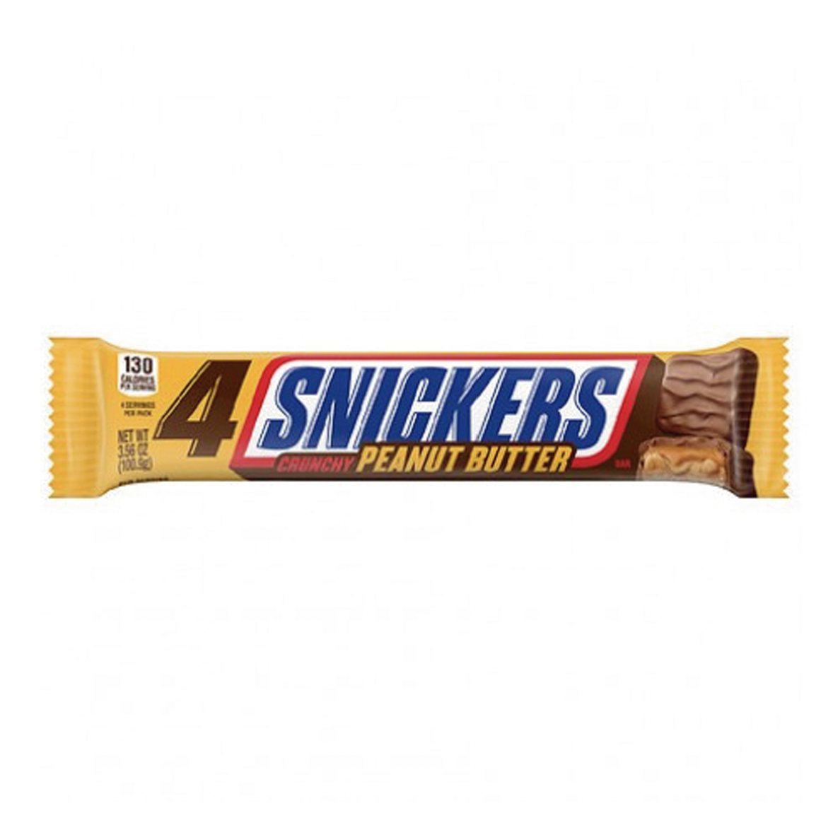 4 SNICKERS Crunchy Peanut 100.9g