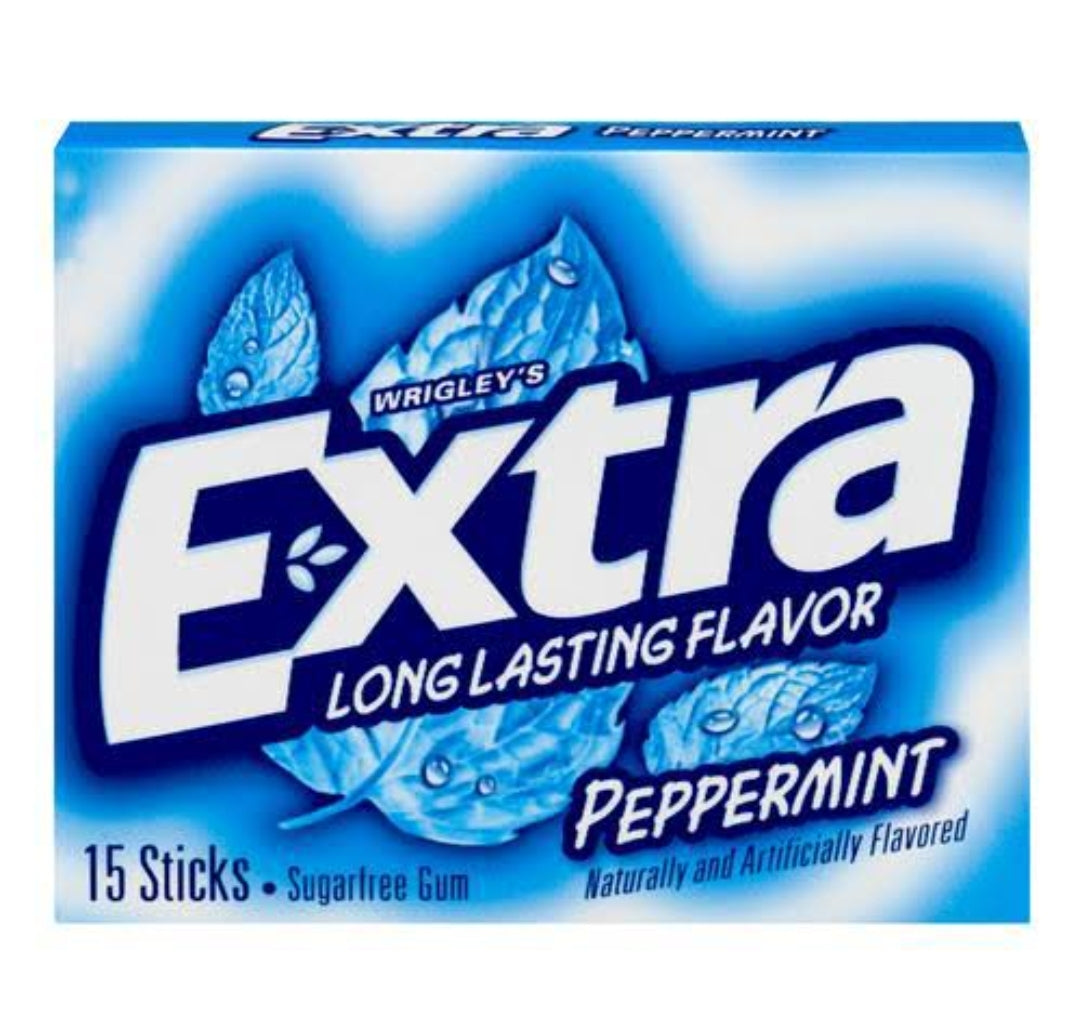 WRIGLEY'S Extra Long Lasting Flavour Peppermint 15 Sticks