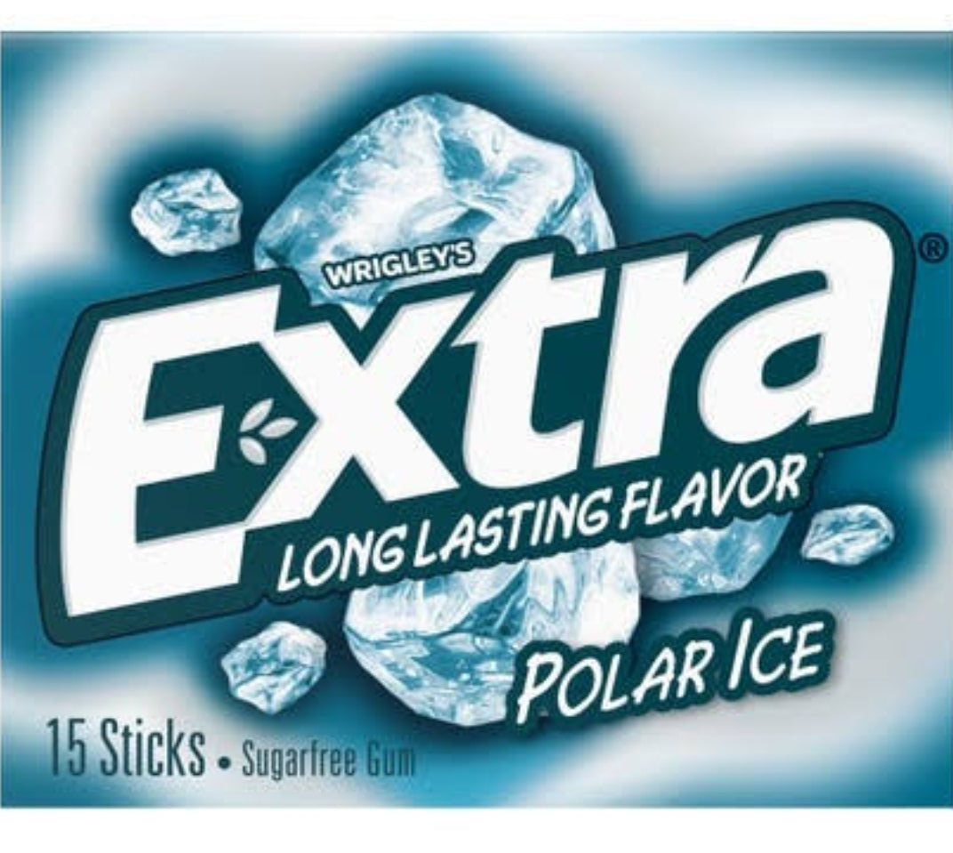 Wrigley's Extra long lasting flavour polar ice 15 sticks