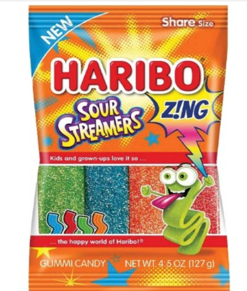 HARIBO Sour Streamers Z!NG 127g