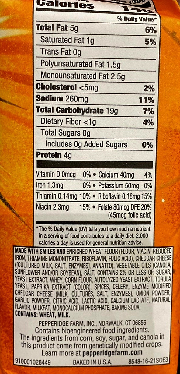 GOLDFISH Flavor Blasted Xtra Cheddar Crackers 187g