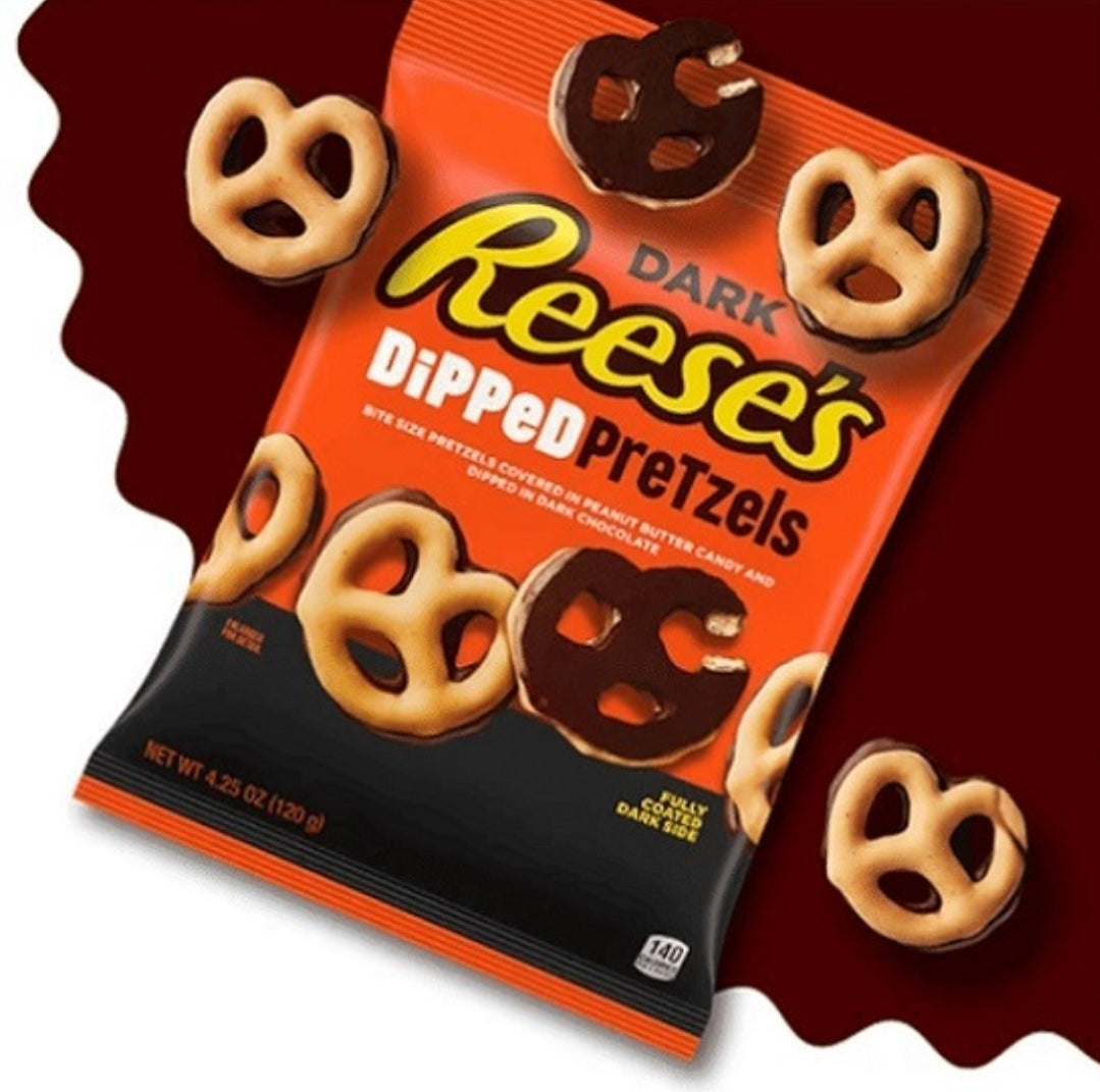 REESE'S Dark Chocolate Dipped Pretzels 120g