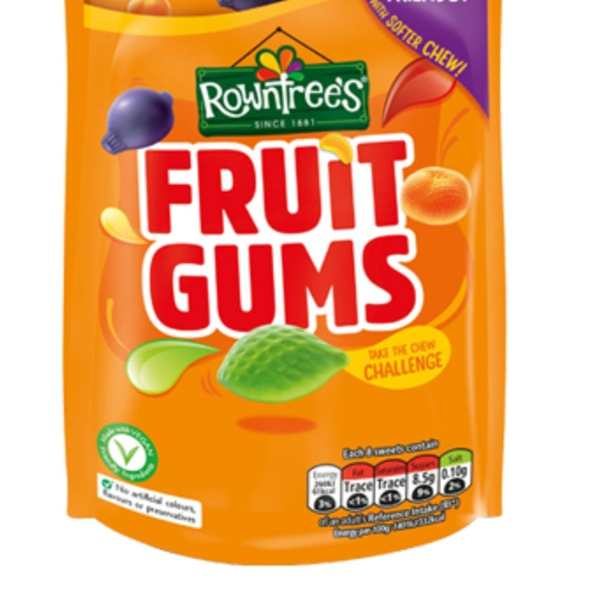 ROWNTREE'S FRUIT GUMS 150g
