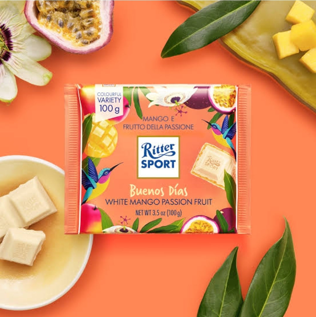 RITTER SPORT White Mango Passion Fruit 100g