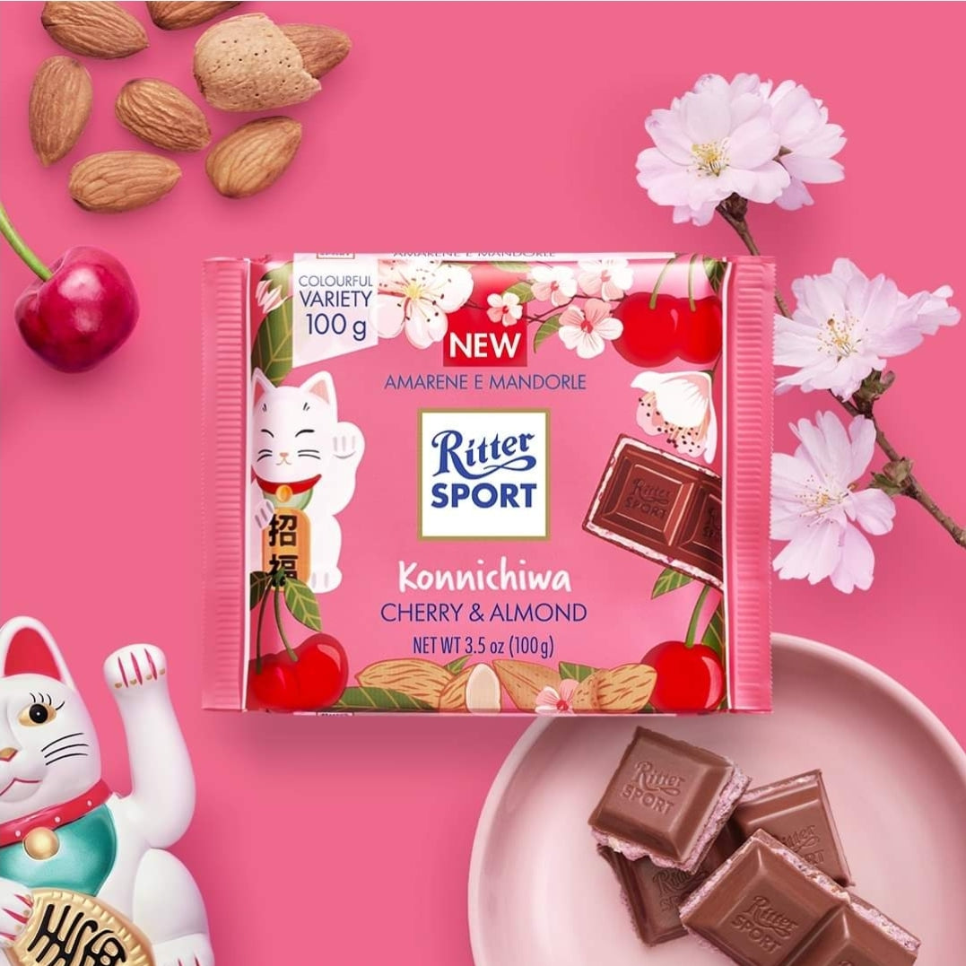 RITTER SPORT Cherry & almond 100g