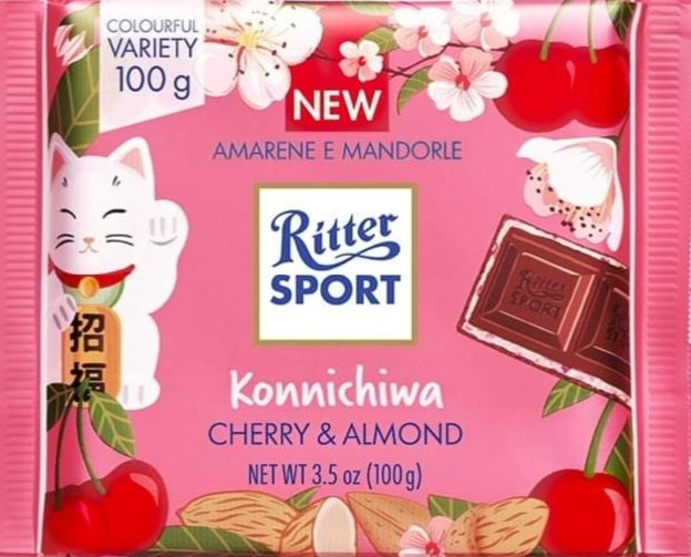 RITTER SPORT Cherry & almond 100g