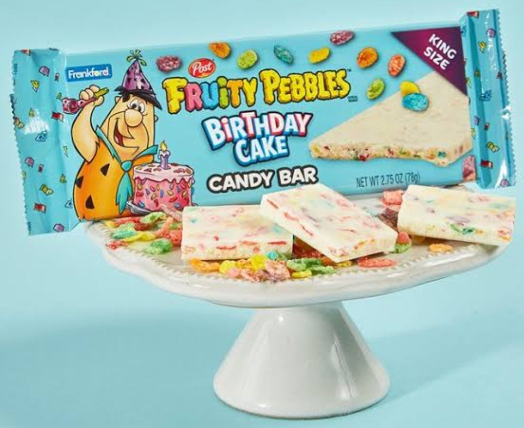 FRUITY PEBBLES Birthday cake candy bar 78g