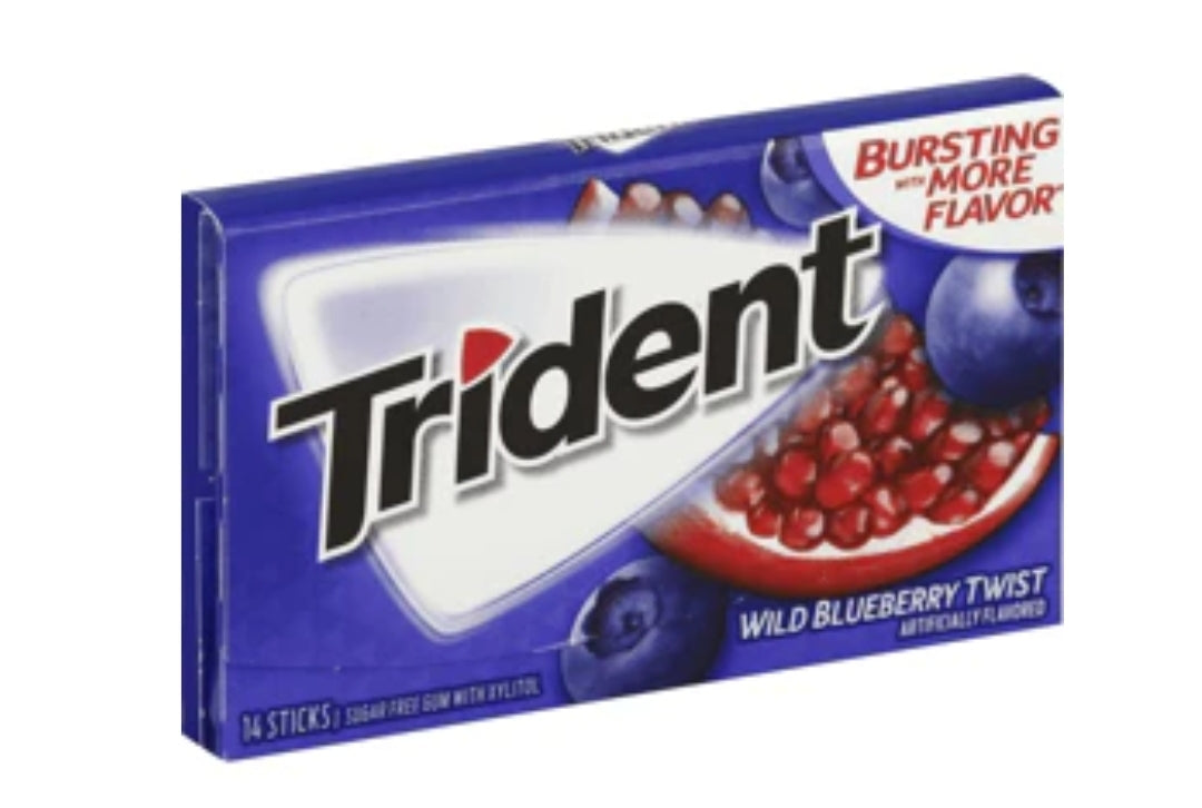 TRIDENT Wild Blueberry Twist 14 Sticks