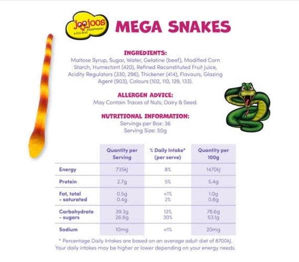 JOOJOOS Mega Snake 50g