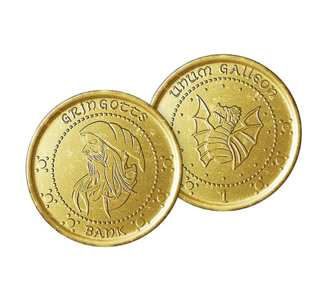 HARRY POTTER GRINGOTTS GALLEON CHOCOLATE COINS 23G