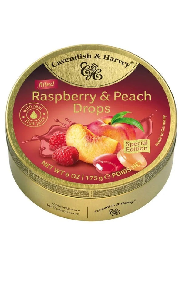CAVENDISH & HARVEY Raspberry&peach drops 175g