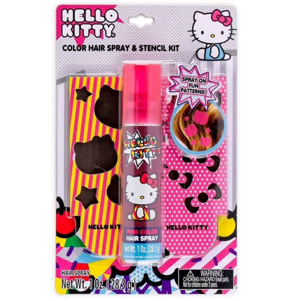 HELLO KITTY Color Hair Spray & Stencil Kit 28.3g