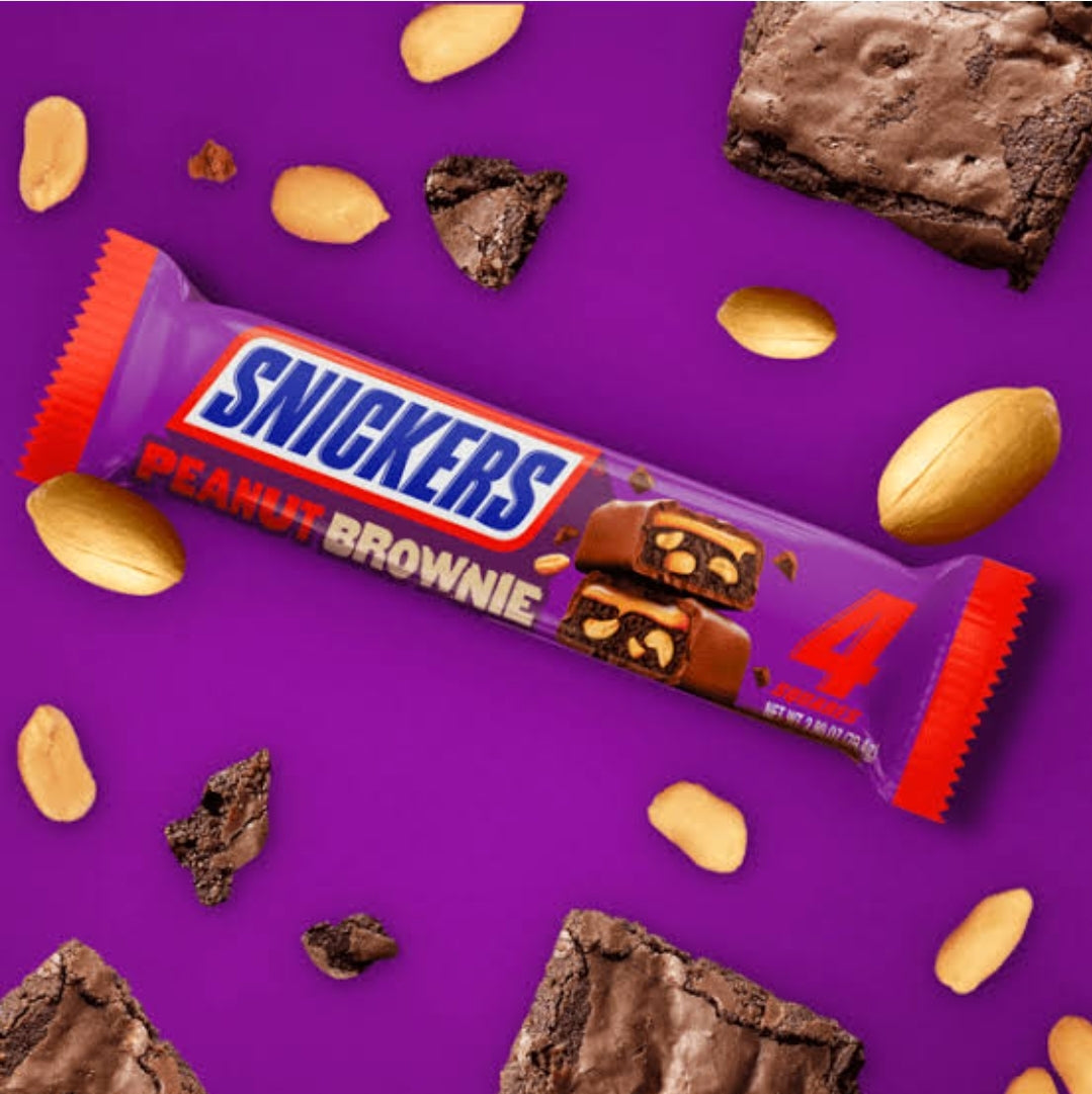 Snickers Almond brownie &dark chocolate 4 squares 71.4g