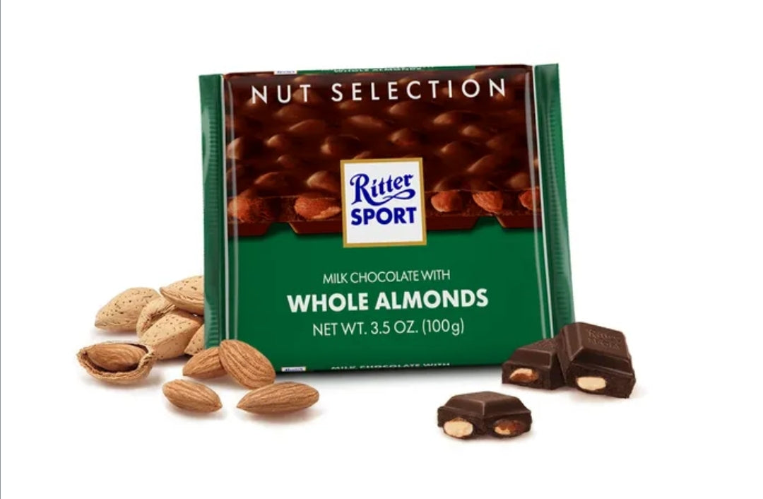 RITTER SPORT Whole Almonds 100g