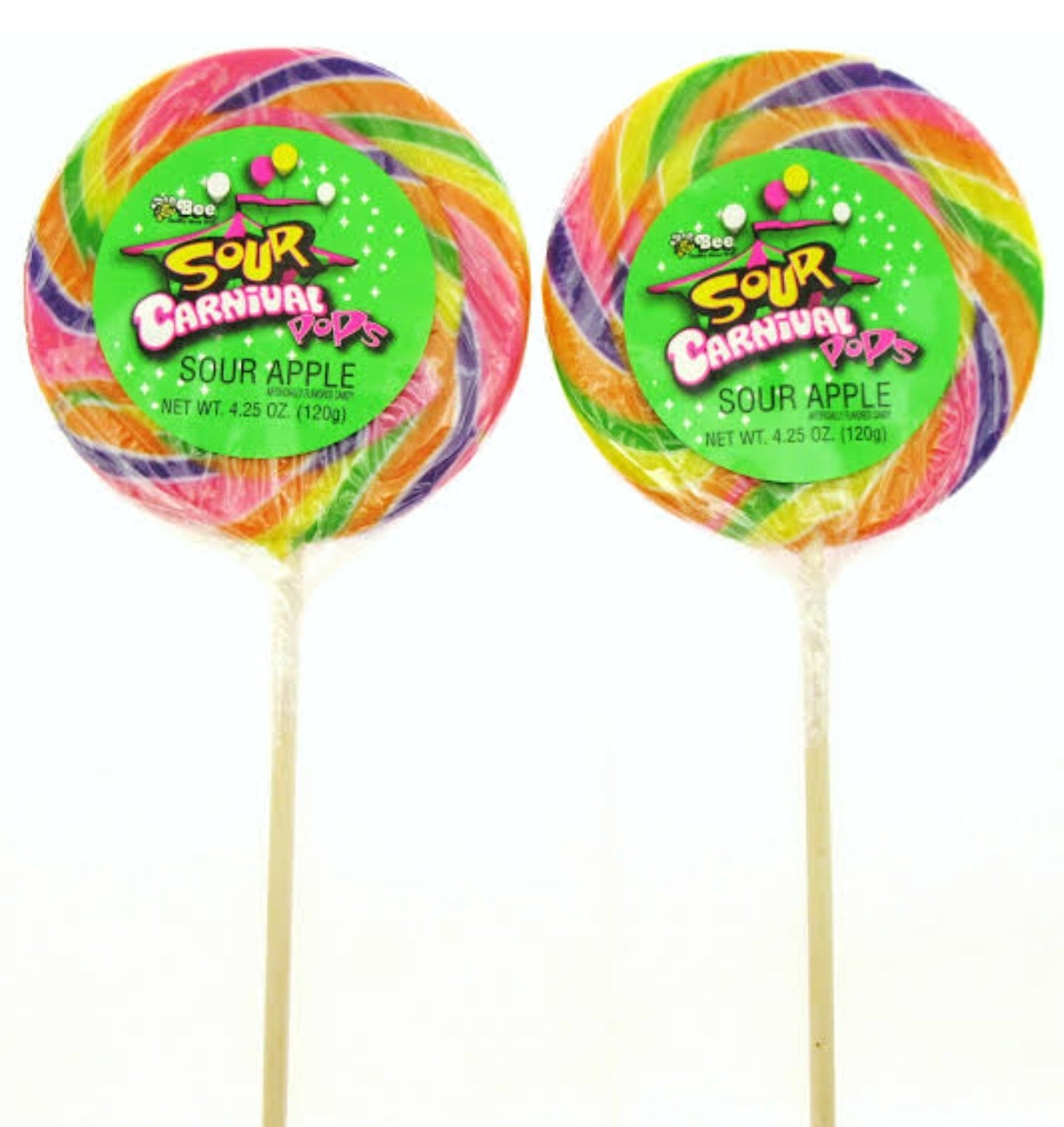 SOUR CARNIVAL POPS 120G